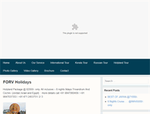 Tablet Screenshot of forvholidays.com